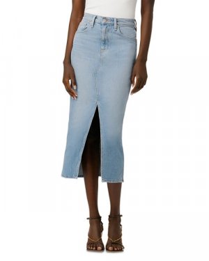 Реконструированная джинсовая юбка-миди , цвет Blue Hudson