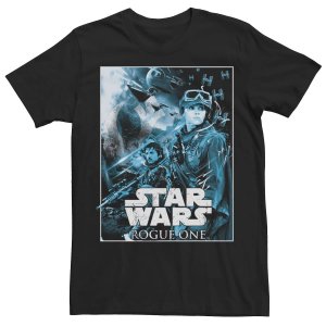 Мужская футболка «Изгой-один: Звездные войны. История борьбы за Скариффа» , черный Star Wars