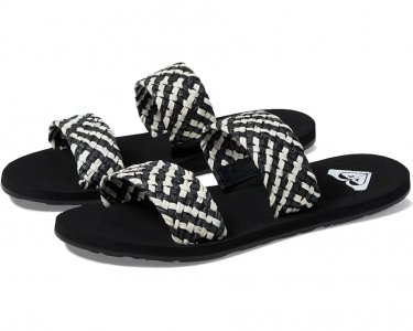Сандалии Porto Slide Sandals, черный/белый Roxy