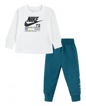 Комплект из футболки и спортивных штанов с подсветкой для маленьких мальчиков Club Club, 2 предмета , мультиколор Nike