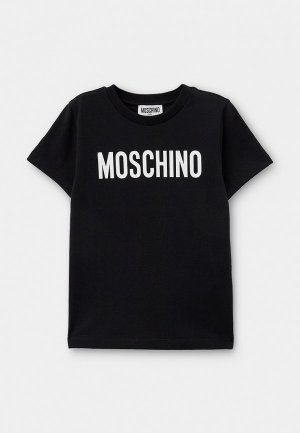 Футболка Moschino Kid. Цвет: черный