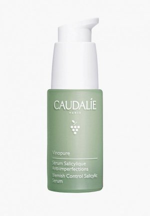Сыворотка для лица Caudalie проблемной кожи, с салициловой кислотой Vinopure, 30 мл. Цвет: зеленый