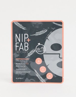 Листовая маска для лица с углем и миндальной кислотой NIP+FAB-Бесцветный Nip+Fab
