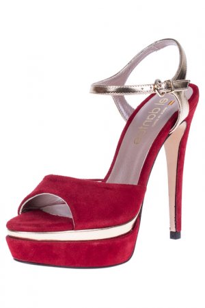 High heels sandals EL Dantes. Цвет: red