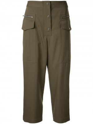 Укороченные брюки карго 3.1 Phillip Lim. Цвет: зеленый