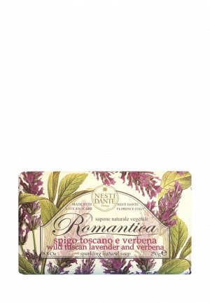 Мыло Nesti Dante Wild tuscan lavender and verbena/Тосканская лаванда и вербена 250 г. Цвет: белый