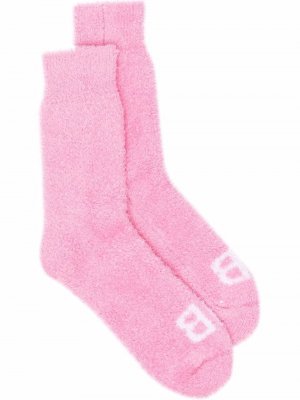 Носки с логотипом Balenciaga. Цвет: розовый
