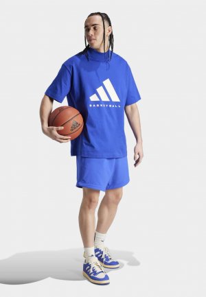 Футболка с принтом BASKETBALL CREW adidas Originals, цвет lucid blue Originals