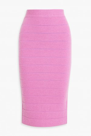 Юбка миди с фактурной повязкой HERVÉ LÉGER, розовый Léger