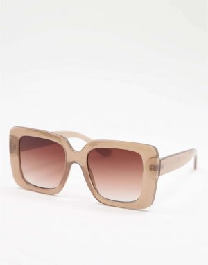 Розовые солнцезащитные очки оверсайз прямоугольной формы & Other Stories
