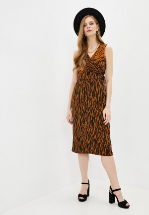 Платье Diane von Furstenberg DVF ROGUE. Цвет: коричневый
