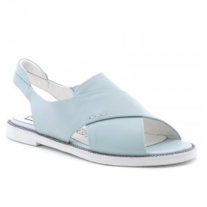 Сандалии , размер 40 RU, голубой PM Shoes. Цвет: белый