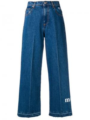 Укороченные широкие джинсы MSGM