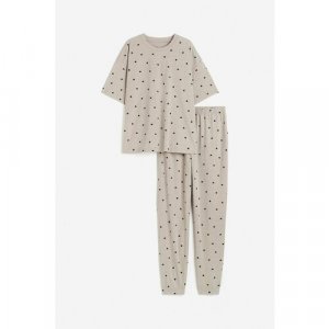 Пижама , размер S, бежевый H&M. Цвет: бежевый