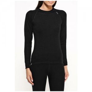 Рубашка женская Energy Wool 2225 А, 230 г/м, чёрный, XS Lopoma. Цвет: черный