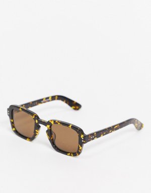 Темно-коричневые квадратные солнцезащитные очки Cut Fifteen-Коричневый Spitfire