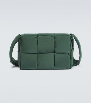 Маленькая сумка через плечо с мягкой подкладкой tech cassette , зеленый Bottega Veneta