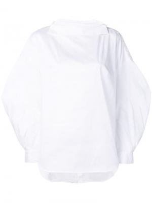 Блузка с пышными рукавами Enföld. Цвет: белый