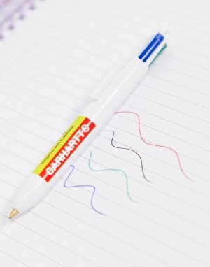 Четырехцветная шариковая ручка x BIC Warning-Белый Carhartt WIP