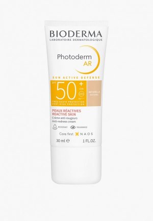 Крем для лица солнцезащитный Bioderma Photoderm с тоном кожи покраснениями, 30 мл