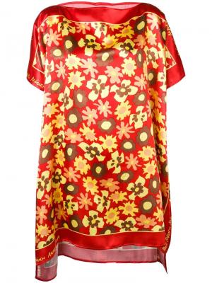 Платье-туника с цветочным принтом Mm6 Maison Margiela