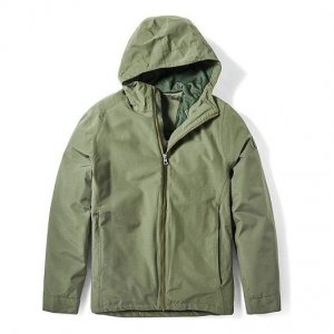 Куртка Men's waterproof Zipper Hooded Jacket Green, зеленый Timberland