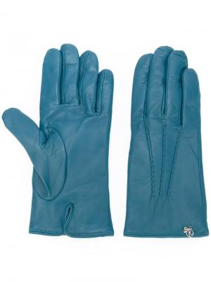 Классические перчатки Dsquared2. Цвет: синий
