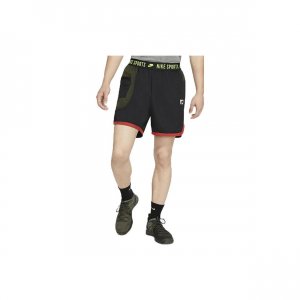 Мужские дышащие повседневные спортивные шорты с логотипом Color-Block, черные BV3250-010 Nike