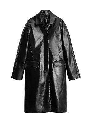 Пальто Morin из искусственной кожи, черный rag & bone