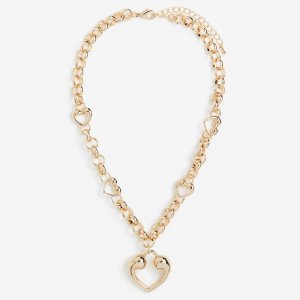 Ожерелье-подвеска Heart-pendant, золотистый H&M