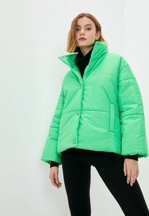 Куртка утепленная Libellulas. Цвет: зеленый
