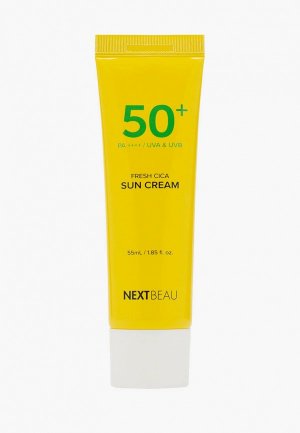 Крем солнцезащитный Nextbeau освежающий с центеллой азиатской SPF 50+ / PA++++, 55 мл. Цвет: белый