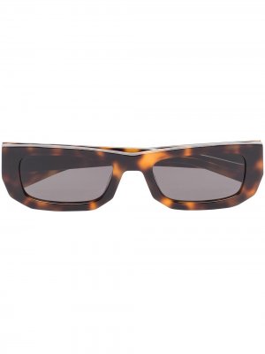 Солнцезащитные очки Bricktop в прямоугольной оправе FLATLIST. Цвет: коричневый