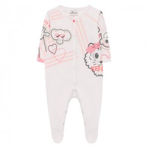 Хлопковая пижама Kenzo. Цвет: розовый