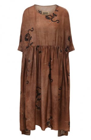 Платье Uma Wang. Цвет: коричневый