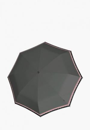 Зонт складной Knirps. Цвет: серый