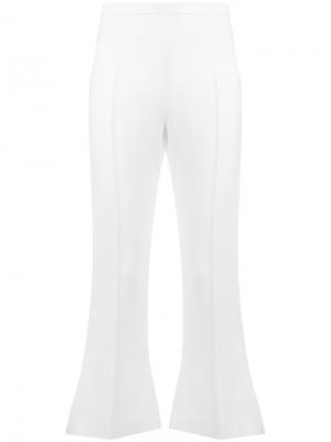Укороченные расклешенные брюки Antonio Berardi. Цвет: белый