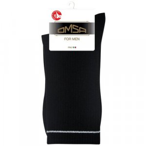 Носки , размер 45-47, черный Omsa. Цвет: черный