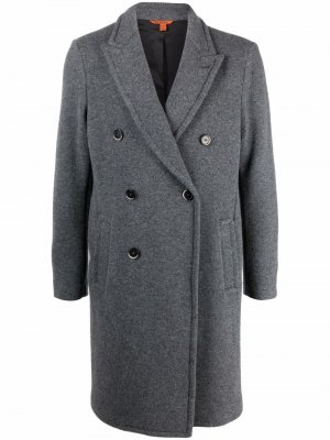 Двубортное пальто Barena. Цвет: серый