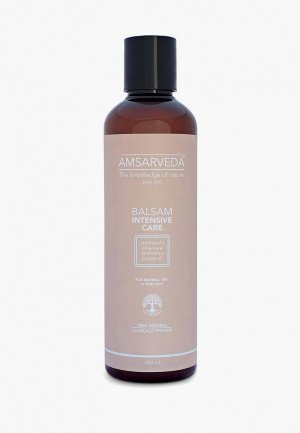 Бальзам для волос Amsarveda интенсивно увлажняющий с маслом жожоба, джатаманси и миндаля Balsam Intensive Care, 250 мл. Цвет: бежевый