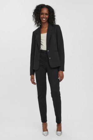 Женский пиджак с длинными рукавами и карманами , черный Vero Moda