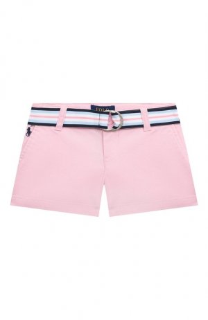Хлопковые шорты Polo Ralph Lauren. Цвет: розовый