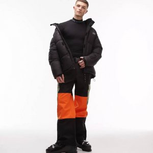 Куртка Sno Ski Puffer, черный Topman