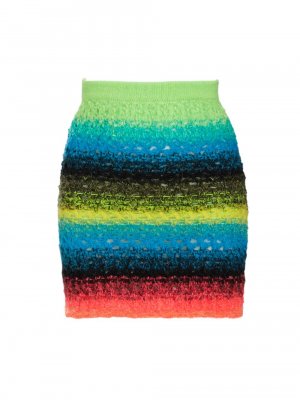 Мини-юбка из кружева и мохера , разноцветный AGR
