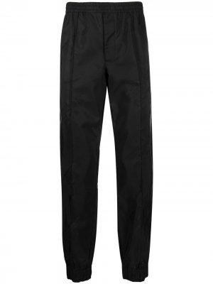 Зауженные брюки с логотипом Helmut Lang. Цвет: черный