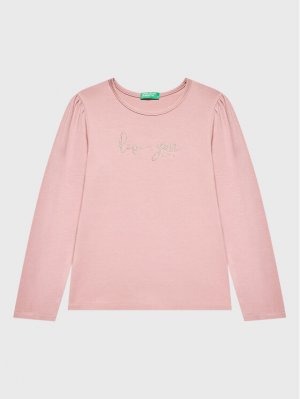 Блуза стандартного кроя, розовый United Colors Of Benetton