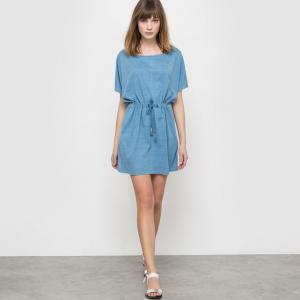 Платье SHINZO из меланжевого трикотажа, 100% хлопка ELEVEN PARIS. Цвет: синий