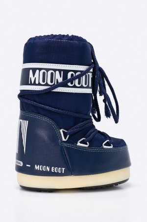 - Оригинальные детские зимние ботинки, темно-синий Moon Boot
