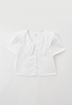 Блуза Sela Exclusive online. Цвет: белый