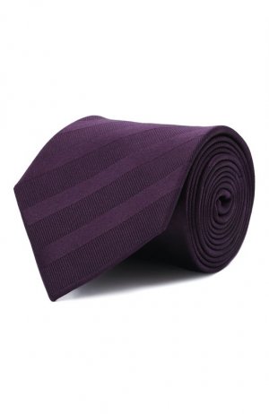 Шелковый галстук Lanvin. Цвет: фиолетовый